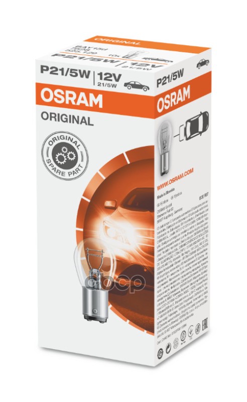 Лампа P21/5W BAY15d 12V 7528 4050300838069 Osram арт. 7528
