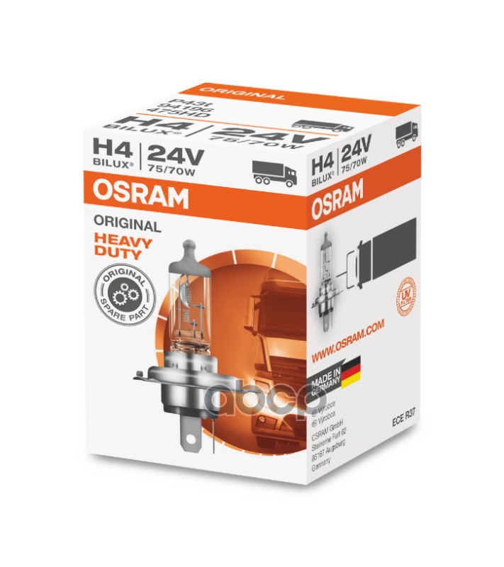 Лампа H4 24V 75/70W P43t Original Line Качество Оригинальной З/Ч (Оем) 1 Шт. Osram арт. 94196