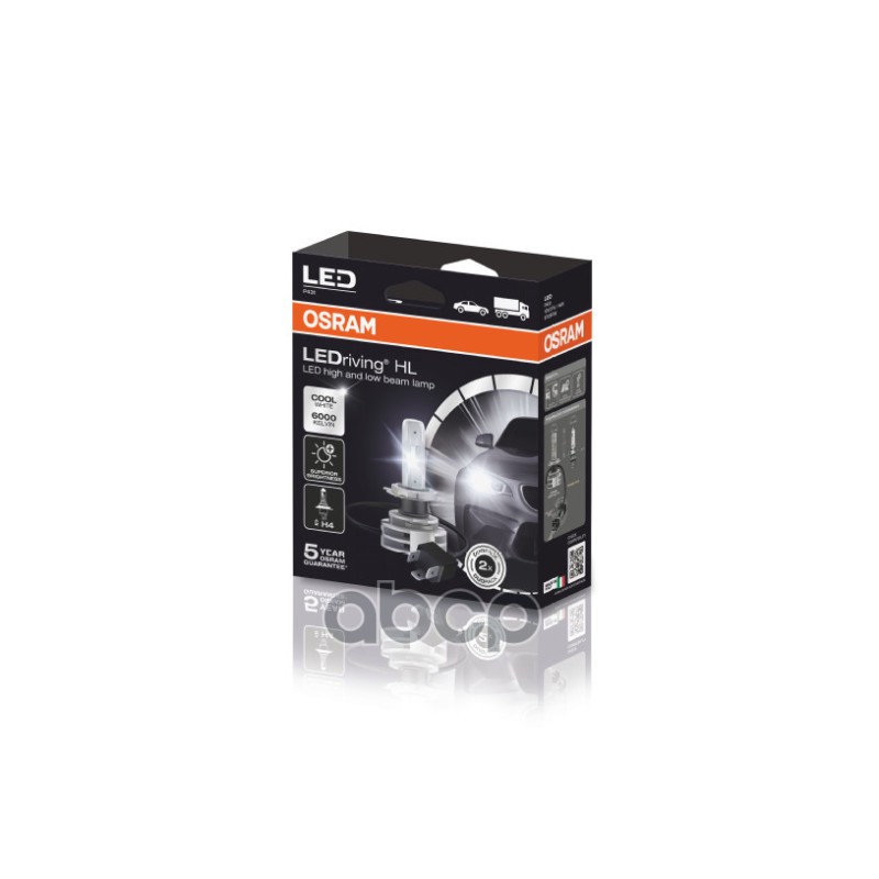 Led Светодиодные Лампы Для Фар Головного Света 2 Шт 9726Cw 14W 12V/24V P43t 4X2 4052899605121 Osram арт. 9726CW