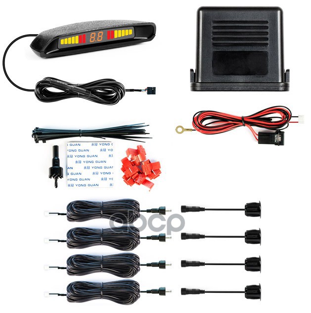 Парковочный радар PARKMASTER 4-FJ-40 black, 4 датчика PARKMASTER арт. 4-FJ-40 b