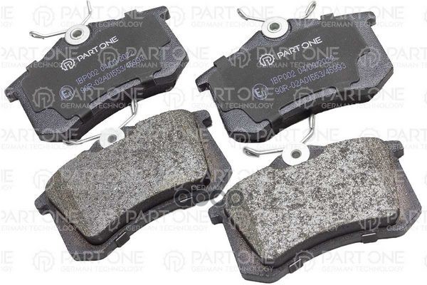 Колодки Тормозные Дисковые Rear, Audi A4 00>, A6 97>, Peugeot 405 I 87-93, 405 Ii 92-95, Seat Toledo 91>,  Vw Golf Ii/Iii, Pa...