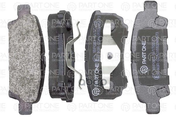 Колодки Тормозные Дисковые Задн Mitsubishi: Outlander 2.0Mpi/2.4I 03> PART-ONE арт. 1BP083