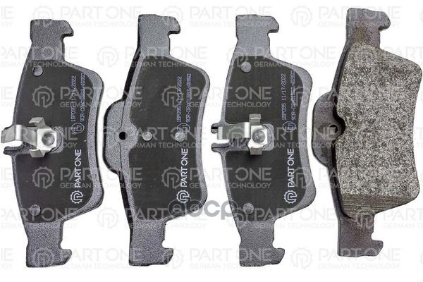 Колодки Тормозные Дисковые Rear, Mercedes-Benz C-Class 04>, E-Class 02>, S-Class 02>, 141.5X59.7x16.5 PART-ONE арт. 1BP095