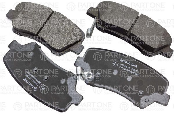 Колодки Тормозные Дисковые Front, Hyundai Solaris Iv 10>, Kia Rio Iii 11>, 132.8X58.7x16.6 PART-ONE арт. 1BP098