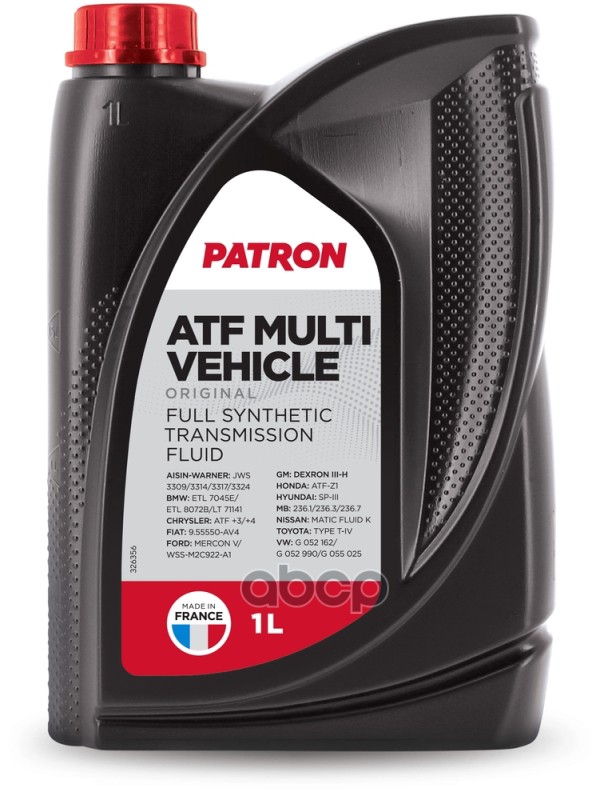 Жидкость Гидравлическая 1Л - Jws 3309/3314/3317, Etl 7045E/Etl 8072B/Lt 71141, Atf+4, Mercon V, Dexron Iii-H, Sp-Iii, Mb 236....