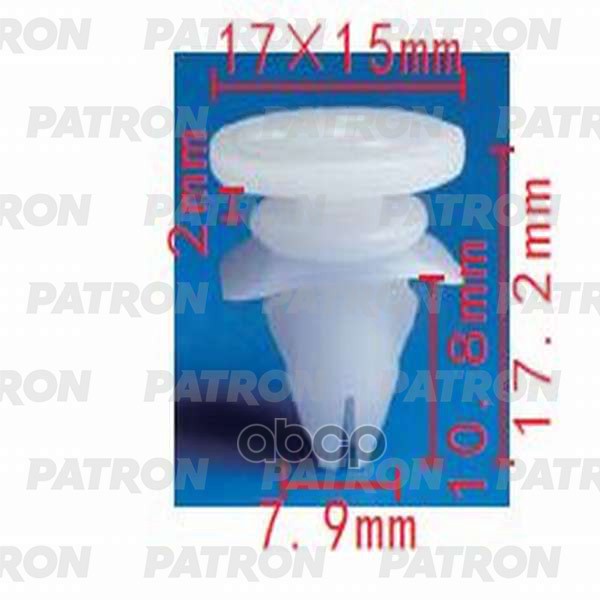 Клипса Пластмассовая Volvo Применяемость Крылья, Пороги, Бампер PATRON арт. P370956