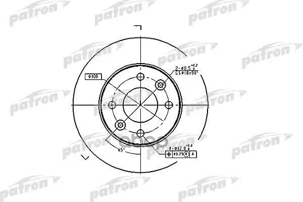 Диск Тормозной Передн Renault: 5 72-85, Clio I 91-98, Clio I Фургон 91-98, Rapid Фургон 85-98, Super 5 84-95, Super 5 Фургон ...