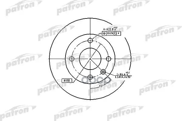 Диск Тормозной Передн Ford: Escort V 90-92, Escort Vi 92-95, Fiesta Iii 89-95, Fiesta Фургон 91-96, Fiesta Фургон 89-95, Orio...