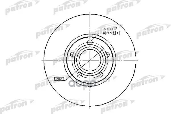 Тормозной диск PBD2651 (DF2651) PATRON арт. PBD2651