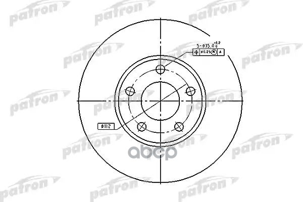 Тормозной диск PBD2652 (DF2652) PATRON арт. PBD2652