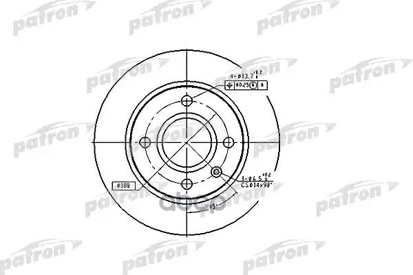 Диск Тормозной Передн Ford: Escort 91 Express 90-94, Escort 95 Фургон 95-, Escort Classic 98-00, Escort Classic Turnier 99-00...