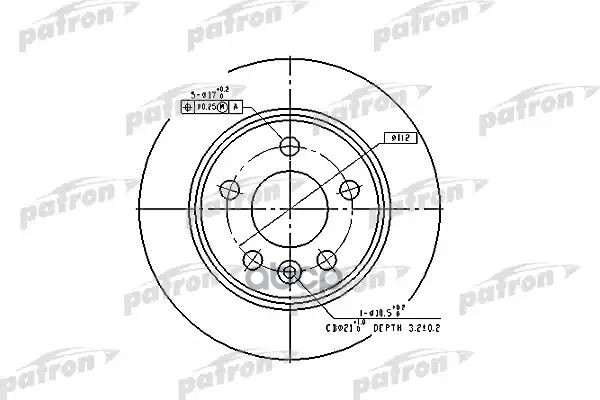 Диск тормозной задн PBD2777 PATRON арт. PBD2777