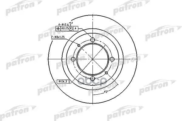 Диск тормозной задн PBD2784 PATRON арт. PBD2784