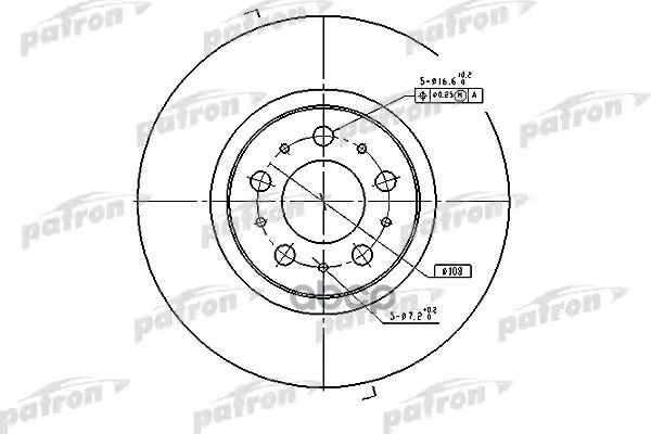 Диск Тормозной Передн Pbd4053 PATRON арт. PBD4053
