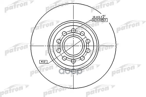 Диск тормозной передн PBD4262 PATRON арт. PBD4262