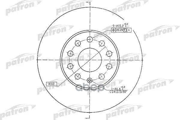 Диск тормозной передн PBD4295 PATRON арт. PBD4295