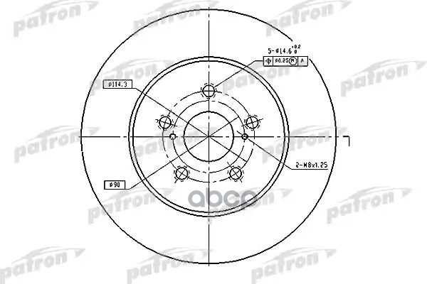 Диск тормозной PBD4493 PATRON арт. PBD4493
