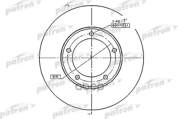 Диск Тормозной Передн Toyota: Land Cruiser 100 98-,Lexus: Lx470 98-07 PATRON арт. PBD4506