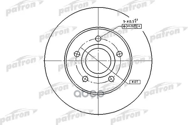 Диск Тормозной Передн Jeep: Grand Cherokee 99-04 PATRON арт. PBD5118