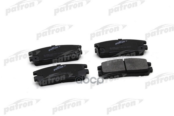 Колодки тормозные дисковые задн PBP1017 PATRON арт. PBP1017