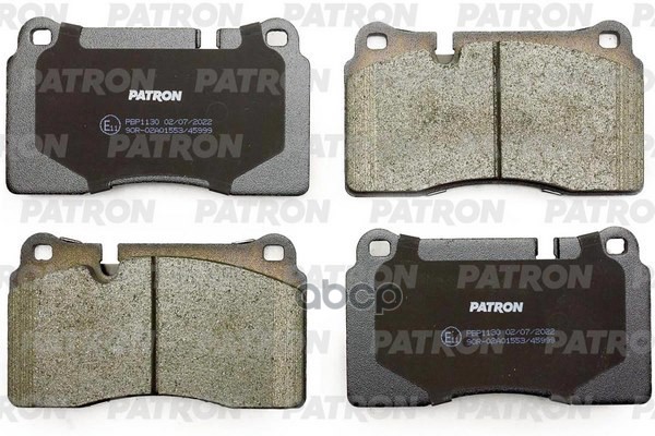 Колодки тормозные дисковые перед. VW: TOUAREG 02- PBP1130 PATRON арт. PBP1130