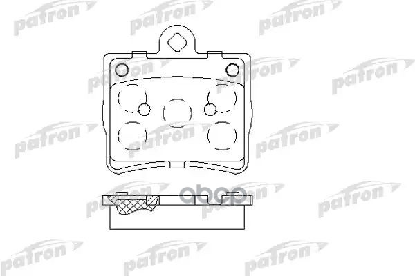 Колодки тормозные дисковые задн PBP1310 PATRON арт. PBP1310
