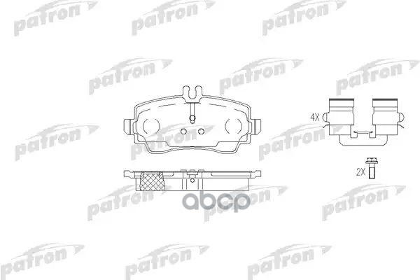 Колодки Тормозные Дисковые Передн Mercedes-Benz: A-Class 97-04 PATRON арт. PBP1357