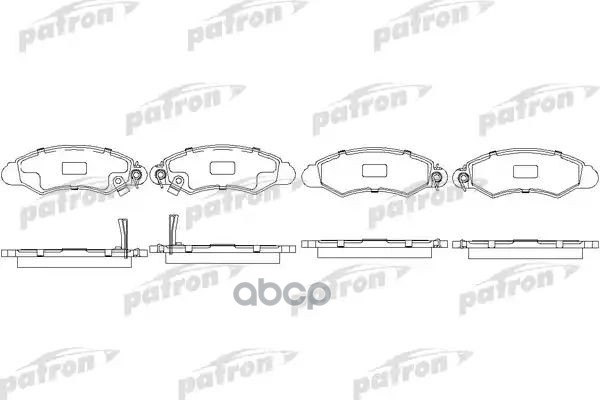 Колодки Тормозные Дисковые Передн Subaru: Justy Ii 95-03,  Suzuki: Swift Ii 89-01, Swift Ii Хечбэк 89-01 PATRON арт. PBP1459