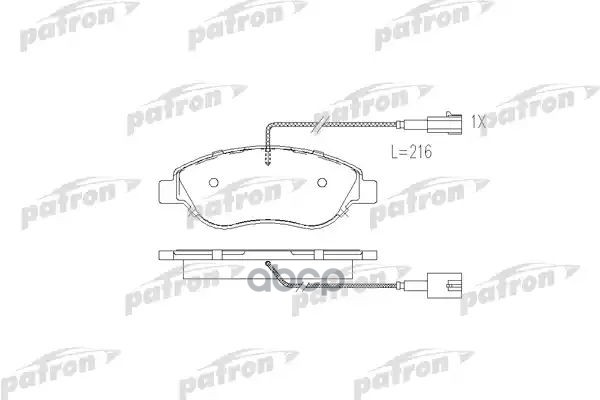 Колодки Тормозные Дисковые Передн Fiat: Bravo 07-, Stilo 01-, Stilo Multi Wagon 03- PATRON арт. PBP1468