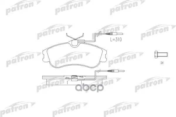 Колодки Тормозные Дисковые Передн Citroen: Berlingo 99-, Berlingo Фургон 99-, Xsara Picasso 99- PATRON арт. PBP1477