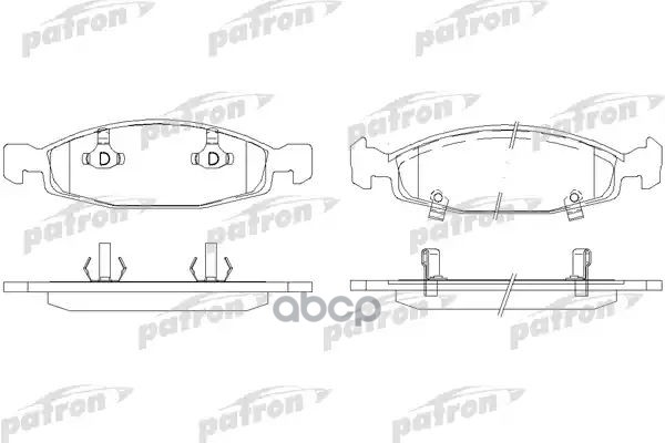Колодки Тормозные Дисковые Передн Jeep: Cherokee 88-, Grand Cherokee Ii 99- PATRON арт. PBP1523
