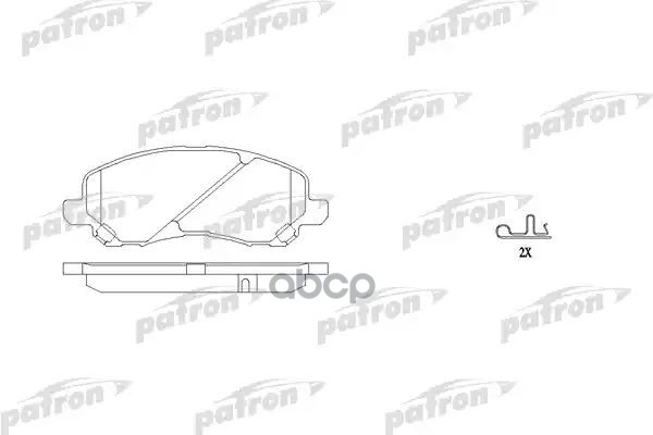 Колодки тормозные PBP1621 PATRON арт. PBP1621