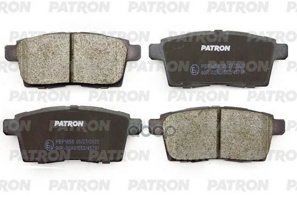 Колодки Тормозные Дисковые Зад. Mazda: Cx-7 2.3 Mzr Disi Turbo 07- PATRON арт. PBP1656