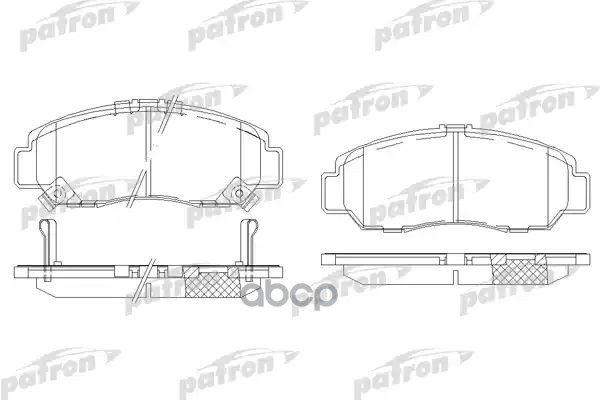 Колодки тормозные дисковые передн PBP1669 PATRON арт. PBP1669