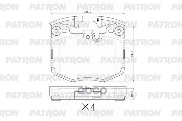 Колодки Тормозные Дисковые Пер. Bmw 3/4/5/6/7/X5/X6/X7-Series 17- (Brembo) PATRON арт. PBP297
