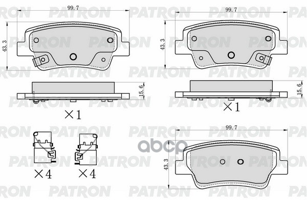 Колодки Тормозные Дисковые Зад. Hyundai Elantra (Cn7) / I20 (Bc3/Bi3) 20- PATRON арт. PBP378