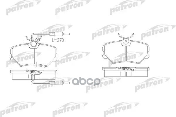 Дисковые тормозные колодки PBP540 (GDB1039) PATRON арт. PBP540