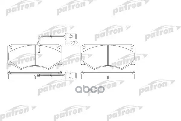 Колодки Тормозные Дисковые Передн Iveco: Daily I 89- PATRON арт. PBP709