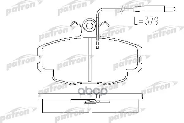 Колодки Тормозные Дисковые Передн Citroen: Zx 91-97, Zx Break 93-98 PATRON арт. PBP720