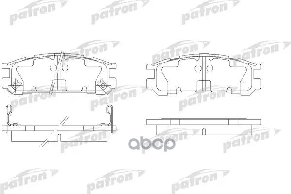 Колодки Тормозные Дисковые Задн Subaru: Impreza 92-00, Impreza Универсал 92-00, Legacy I 89-94, Legacy I Универсал 89-94, Leg...