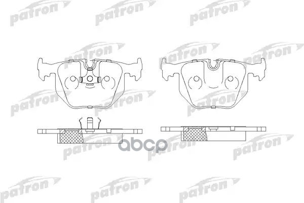Колодки Тормозные Дисковые Задн Bmw: 5 92-95, 5 Touring 93-97, 8 90-99, Maserati: Ghibli Ii 92-, Quattroporte Ii 94- PATRON а...