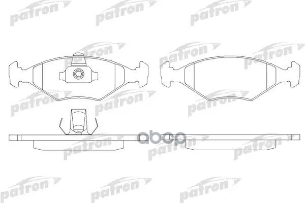 Колодки Тормозные Дисковые Передн Fiat: Palio 98-, Palio Weekend 96-01, Tempra 90-96 PATRON арт. PBP896