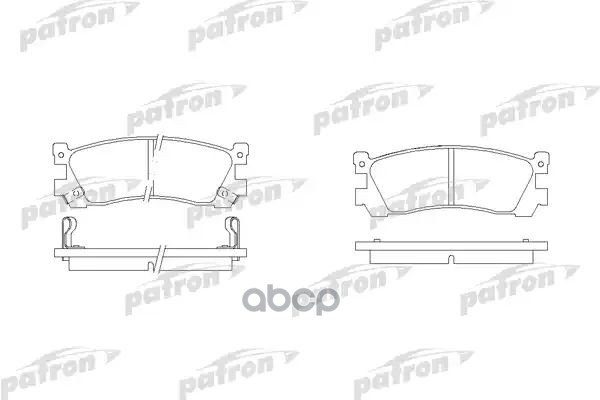 Колодки Тормозные Дисковые Задн Mazda: 929 Iii 87-91 PATRON арт. PBP903