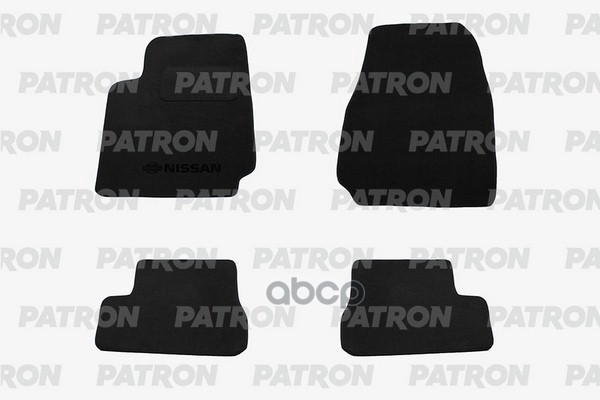 Комплект Автомобильных Ковриков Текстильных Nissan Micra Iii 3Дв. 2003-2010 PATRON арт. PCC-NSN0013
