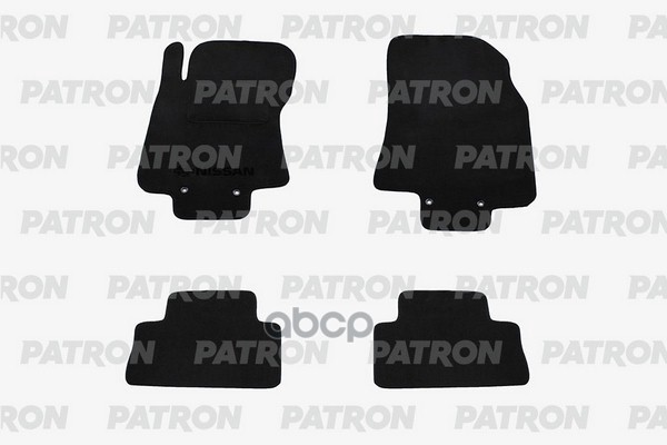 Комплект Автомобильных Ковриков Текстильных Nissan Qashqai 2013- PATRON арт. PCC-NSN0047