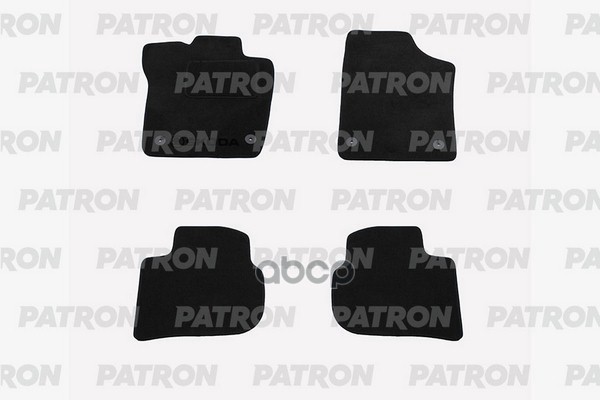 Комплект Автомобильных Ковриков Текстильных Skoda Rapid 2012- PATRON арт. PCC-SKD007