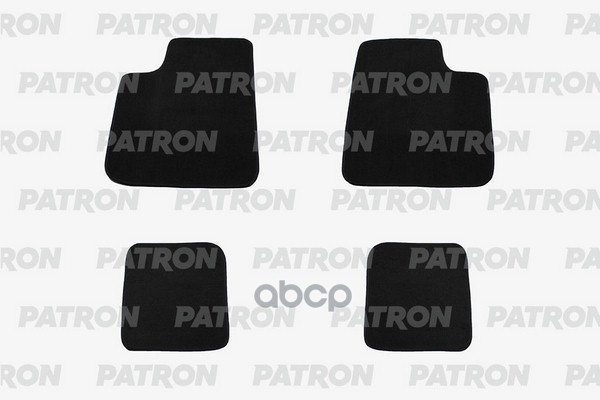 Комплект Автомобильных Ковриков Текстильных, Универсальные, 4 Пр, Перед - 65 Х 50 См, Зад - 46 Х 36 См PATRON арт. PCC-UNI002