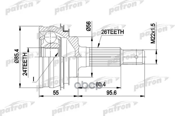 Шрус Наружн К-Кт 26X56x24 Toyota: Camry 83-05/91, Carina Ii 10/83-05/88, Celica Gt 85-01/94, Corolla 83-06/92, Rav 4 I 2.0 16...