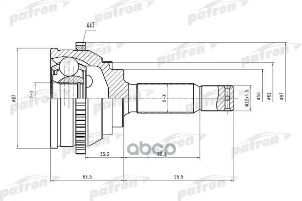 Шрус Наружн К-Кт Hyundai: Matrix 01- PATRON арт. PCV1471