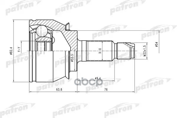 Шрус Наружн К-Кт Mini: Cooper S 01- [A:26, B:23] PATRON арт. PCV1520